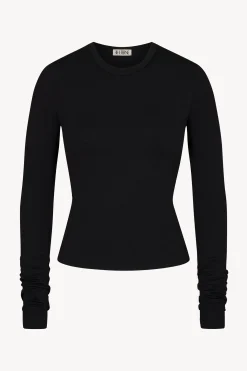 FITTED CREWNECK LONG SLEEVE T-SHIRT