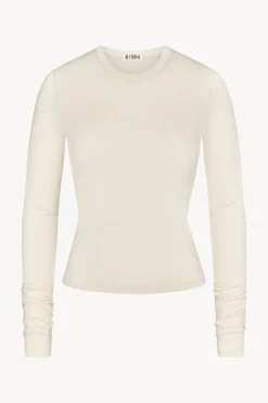 FITTED CREWNECK LONG SLEEVE T-SHIRT