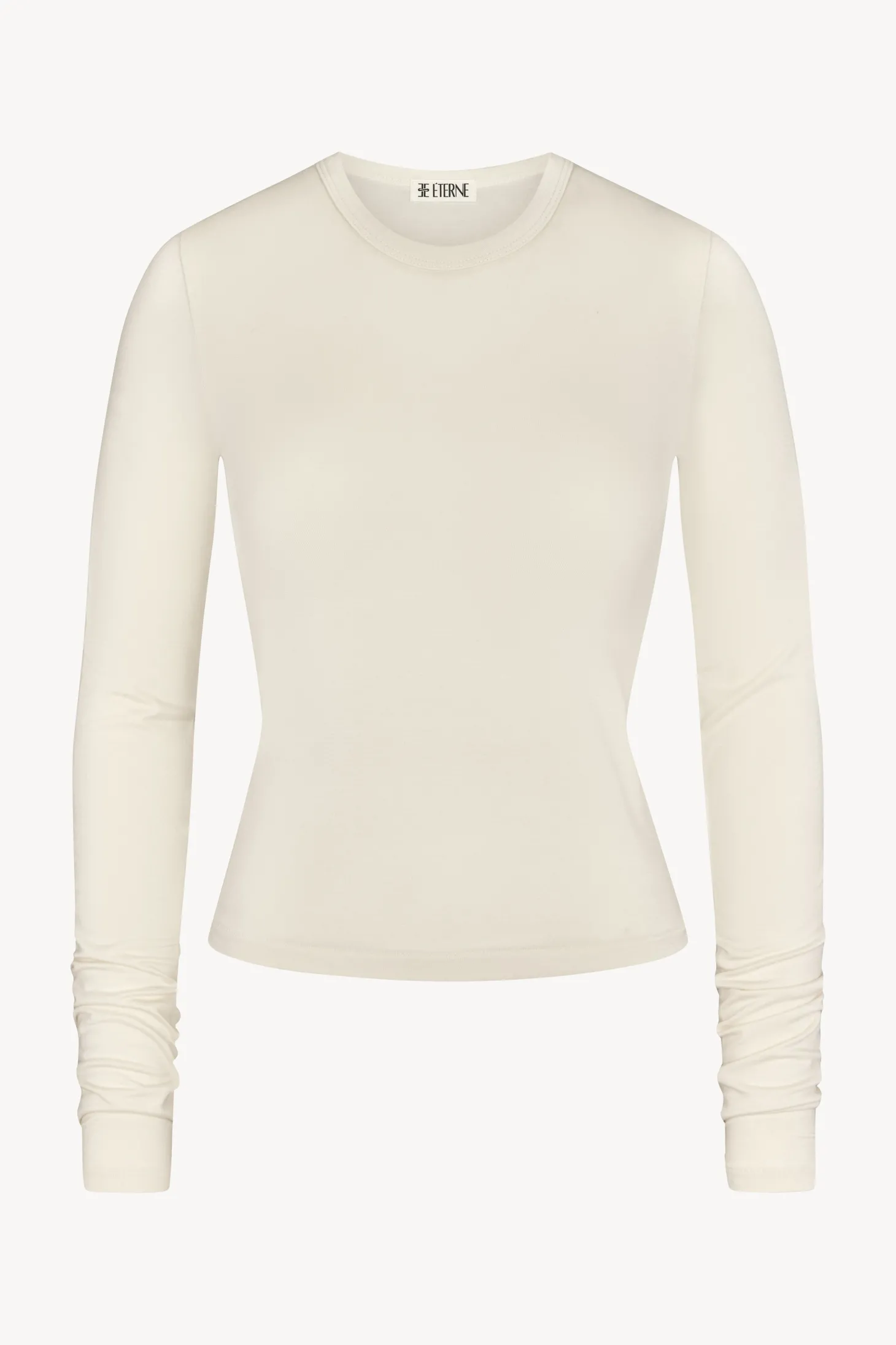 FITTED CREWNECK LONG SLEEVE T-SHIRT