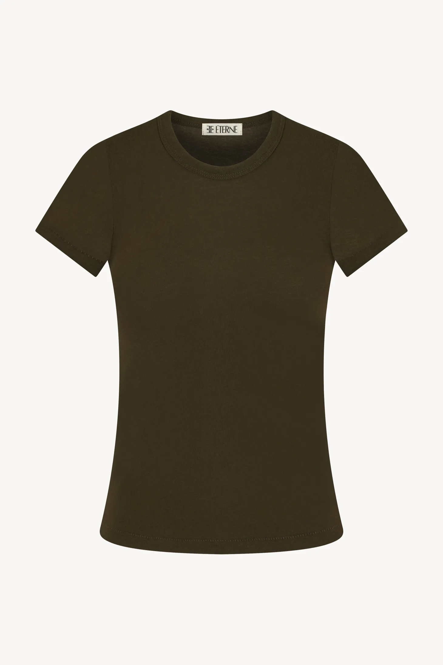 FITTED CREWNECK SHORT SLEEVE T-SHIRT
