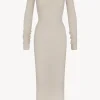 LONG SLEEVE CREWNECK MAXI DRESS