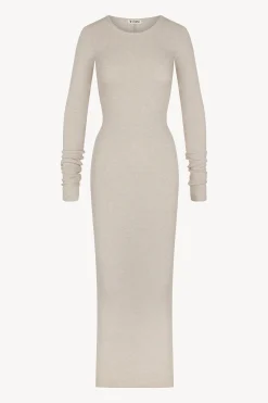 LONG SLEEVE CREWNECK MAXI DRESS