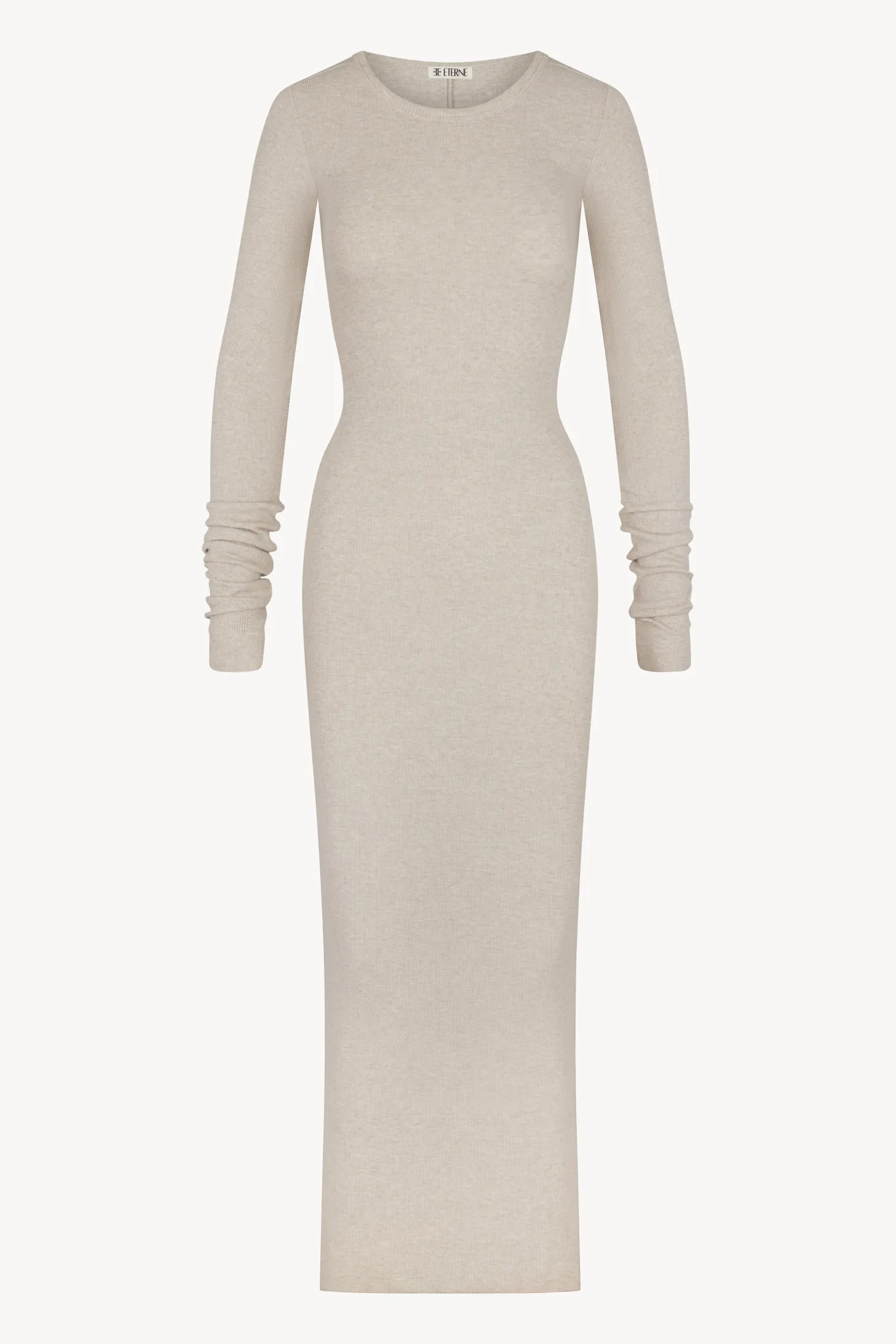 LONG SLEEVE CREWNECK MAXI DRESS