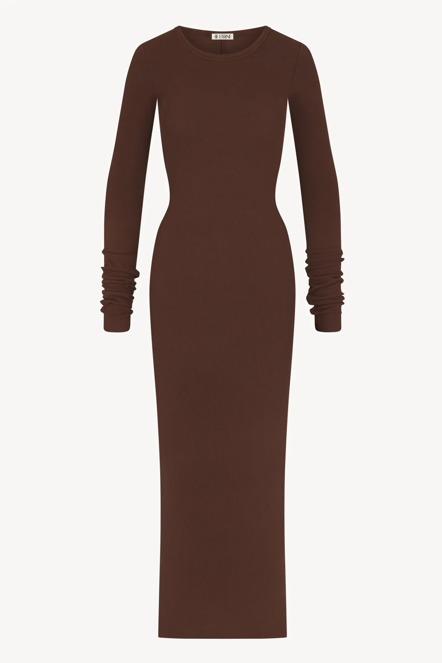 LONG SLEEVE CREWNECK MAXI DRESS