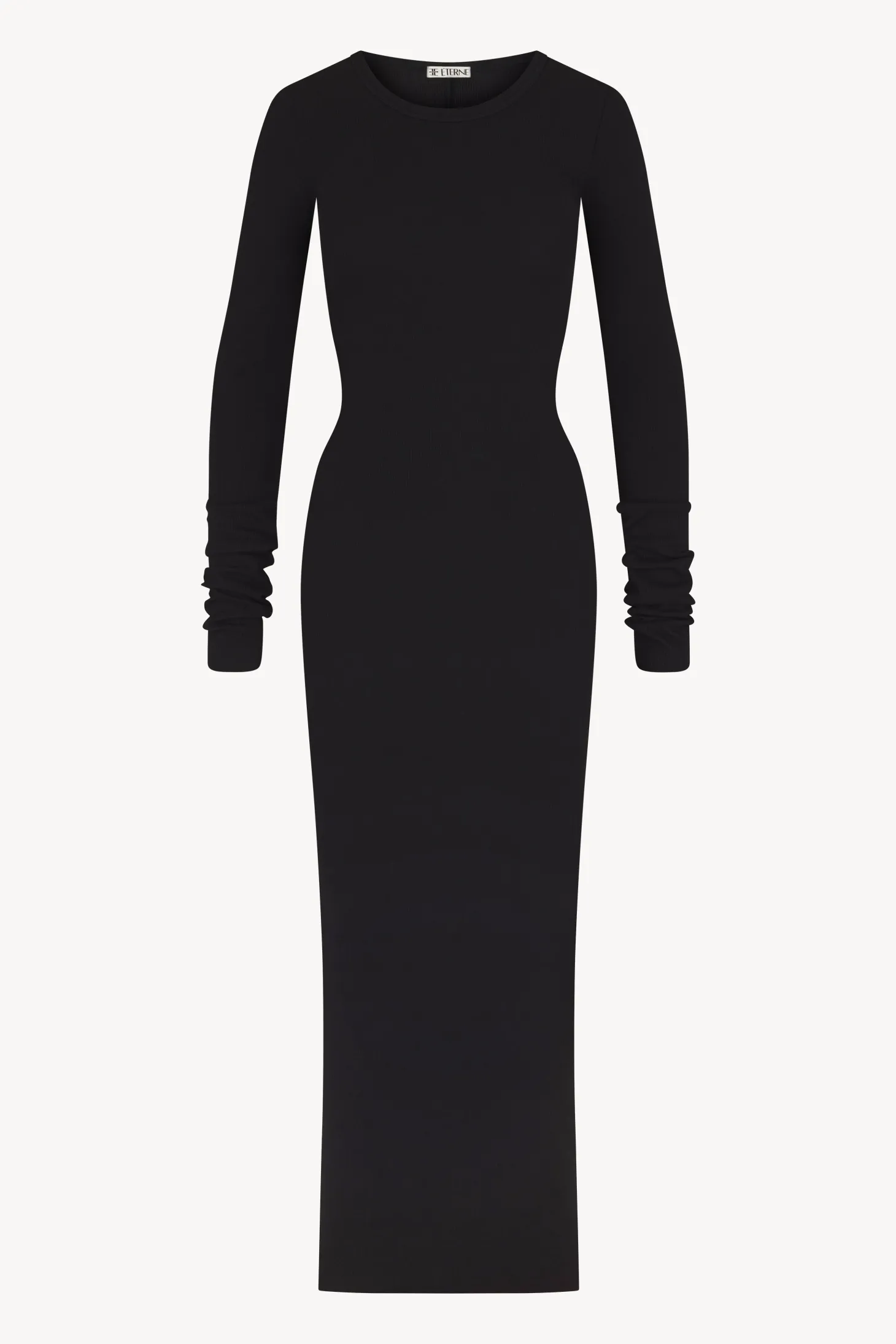 LONG SLEEVE CREWNECK MAXI DRESS