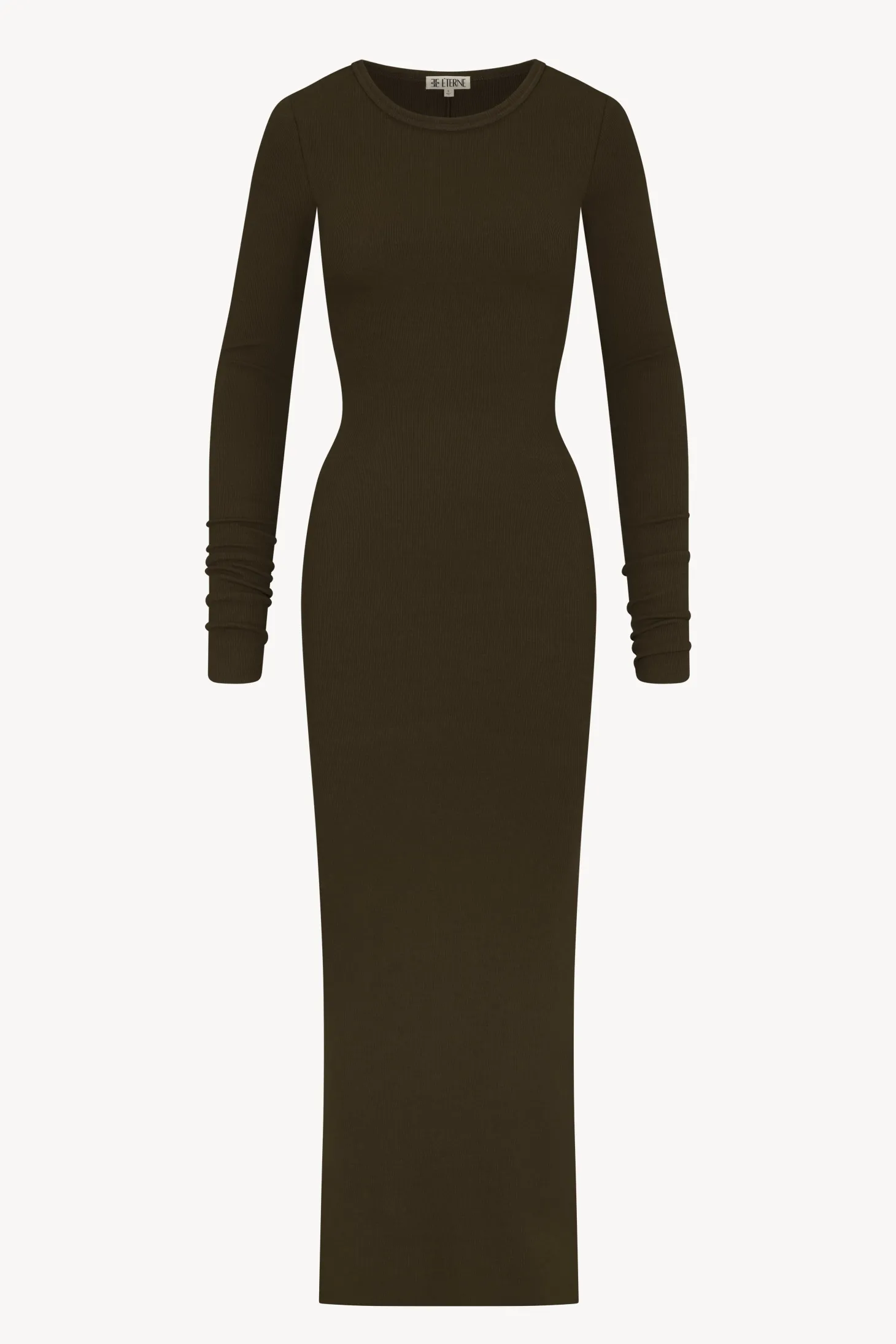 LONG SLEEVE CREWNECK MAXI DRESS