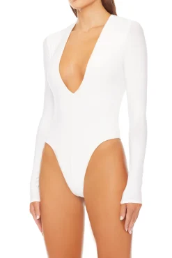 LONG SLEEVE DEEP V BODYSUIT