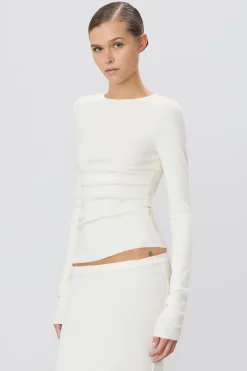 LONG SLEEVE FITTED TOP
