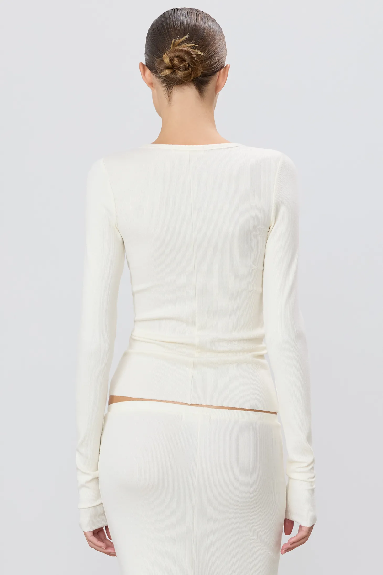 LONG SLEEVE FITTED TOP