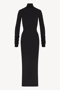 LONG SLEEVE TURTLENECK MAXI DRESS
