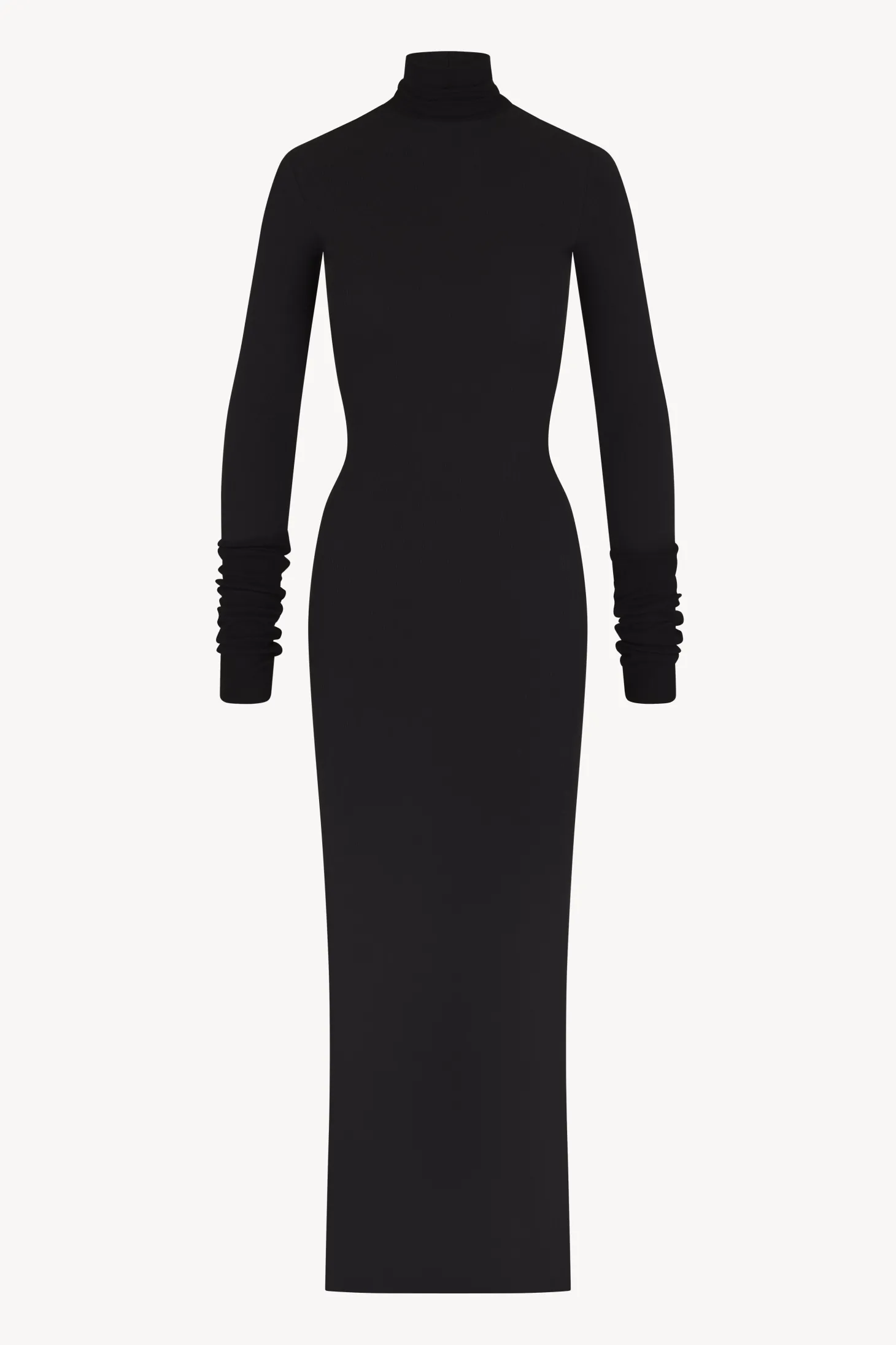 LONG SLEEVE TURTLENECK MAXI DRESS