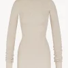 LONG SLEEVE TURTLENECK MINI DRESS