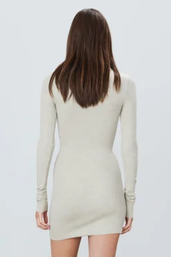 LONG SLEEVE TURTLENECK MINI DRESS