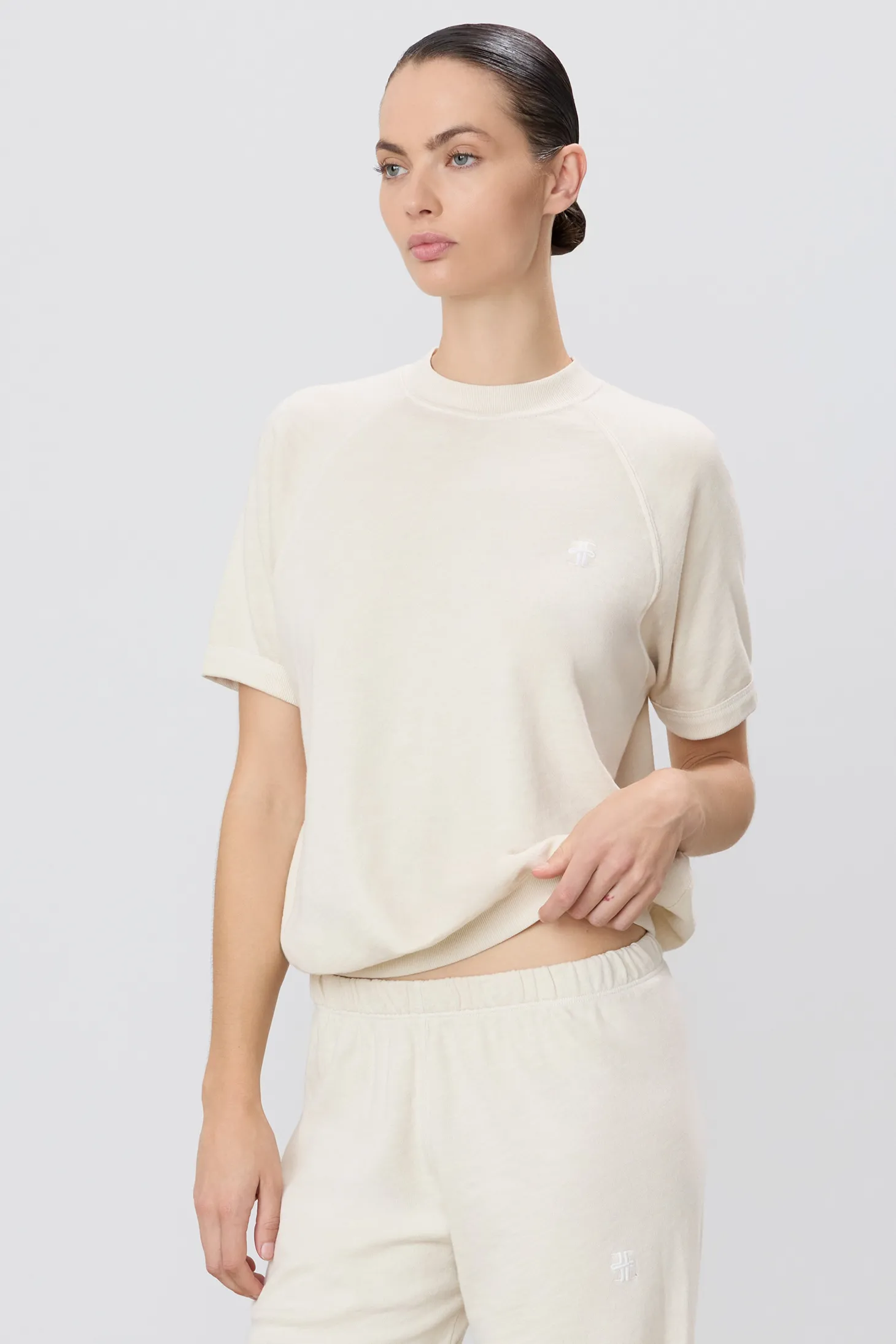 SHORT SLEEVE RAGLAN SWEATSHIRT