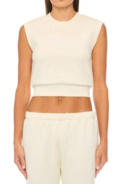 SLEEVELESS CREWNECK TOP