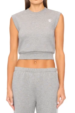 SLEEVELESS CREWNECK TOP