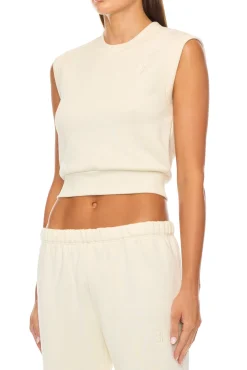 SLEEVELESS CREWNECK TOP