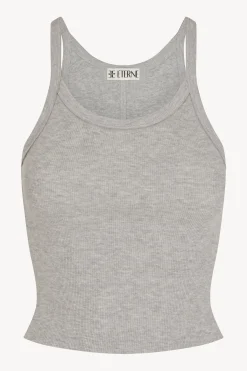 The Cropped Rib Tank by ÉTERNE