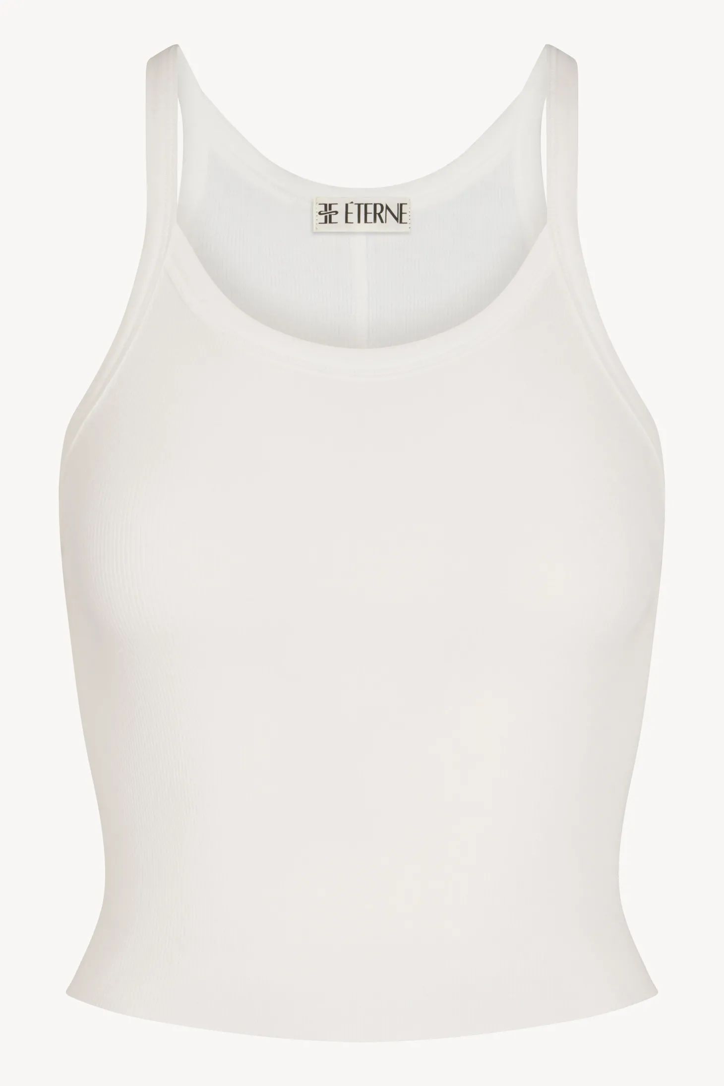 The Cropped Rib Tank by ÉTERNE