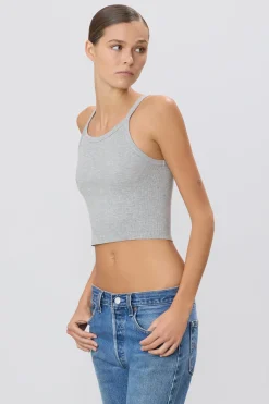 The Cropped Rib Tank by ÉTERNE