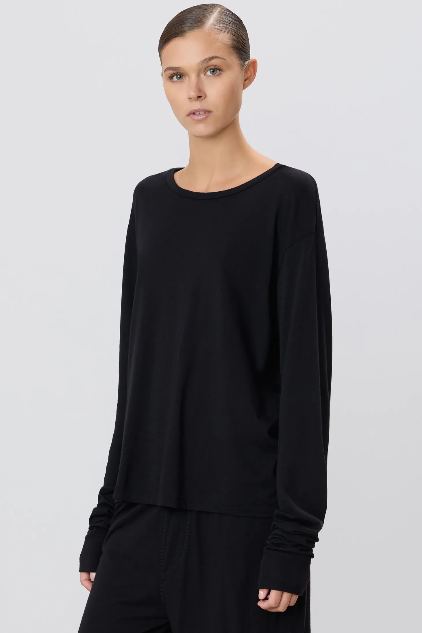 The Long Sleeve Boyfriend Tee by ÉTERNE