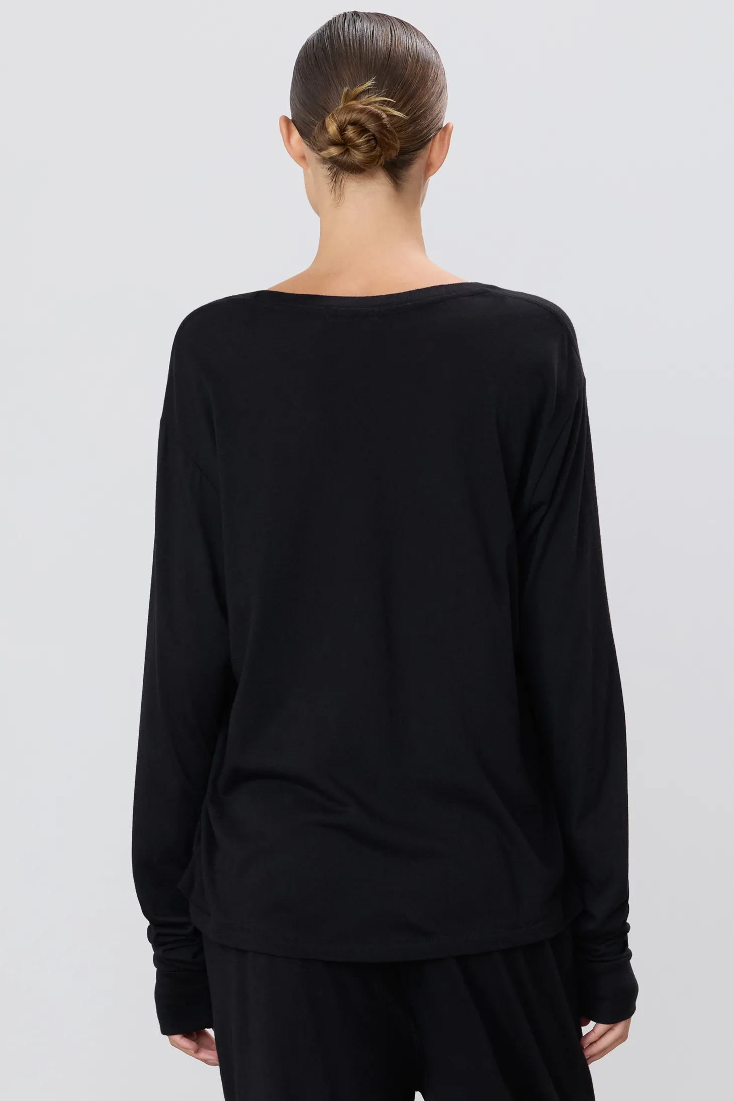 The Long Sleeve Boyfriend Tee by ÉTERNE